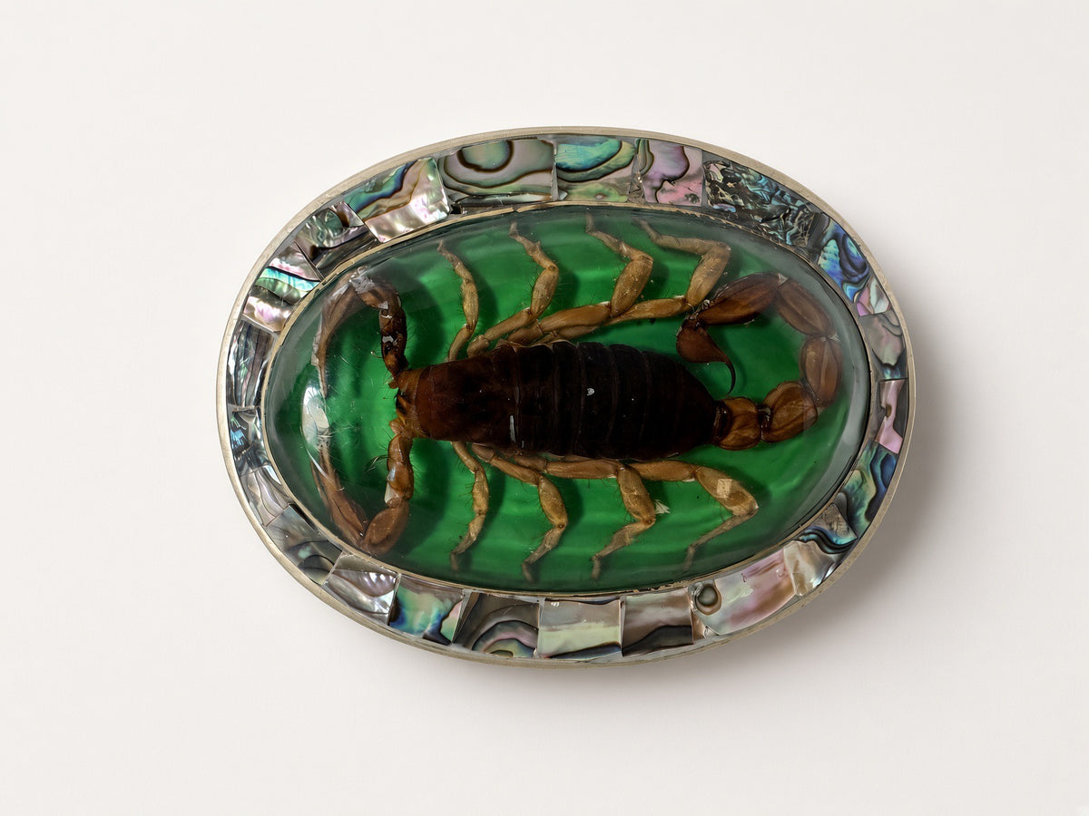 Scorpio Belt Buckle in Green