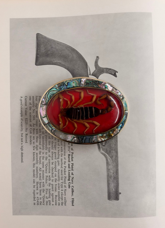 Scorpio Belt Buckle in Red