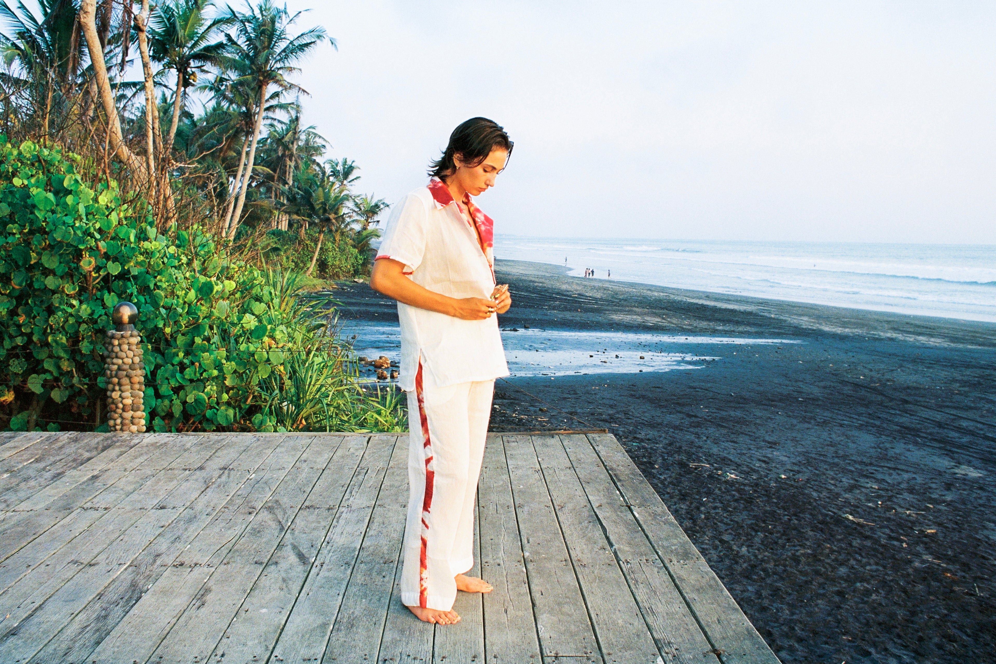 The Daybreak Unisex Button Down Tie Dye Shirt